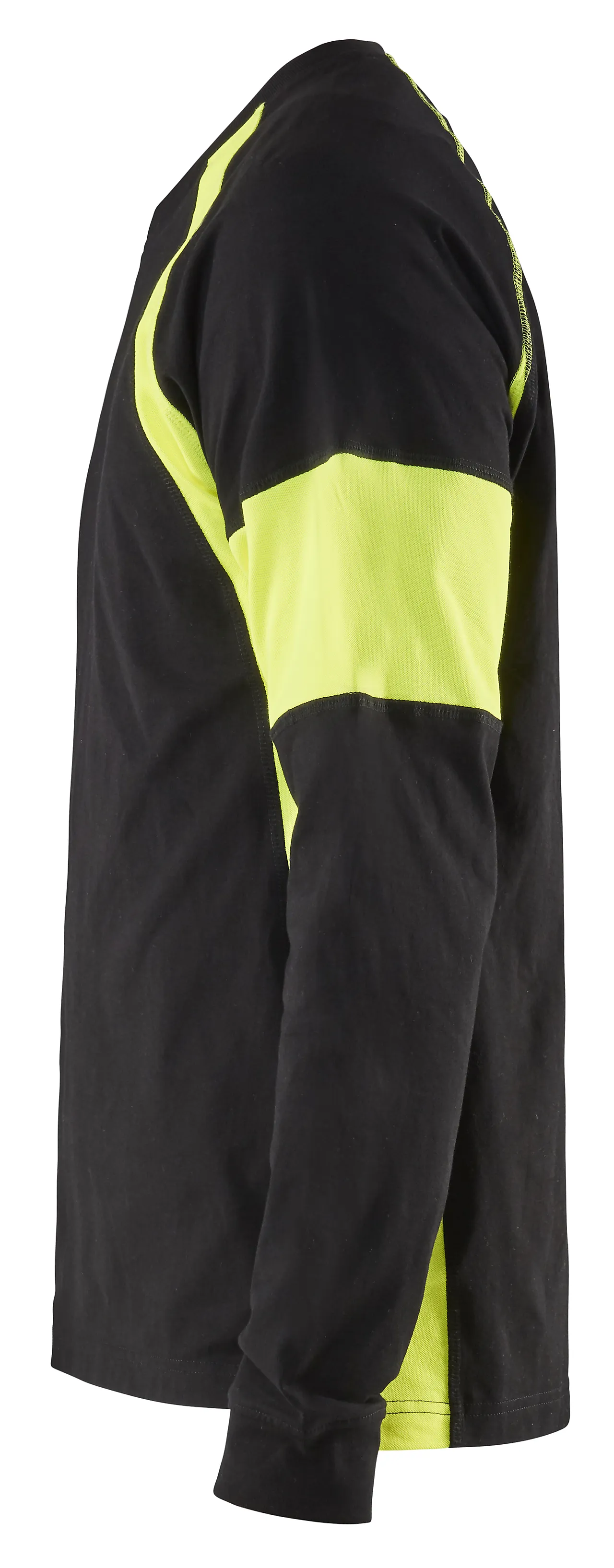 T-skjorte lang arm 3520103099334xl svart/gul