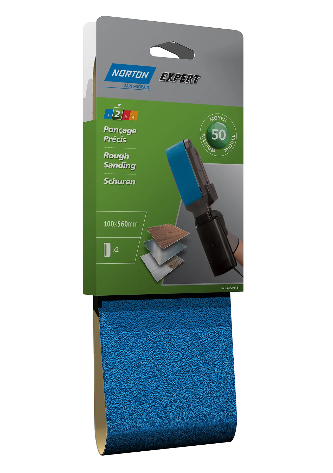 Slipebånd 100x560mm grov k50 Slipebånd 100x560mm grov k50