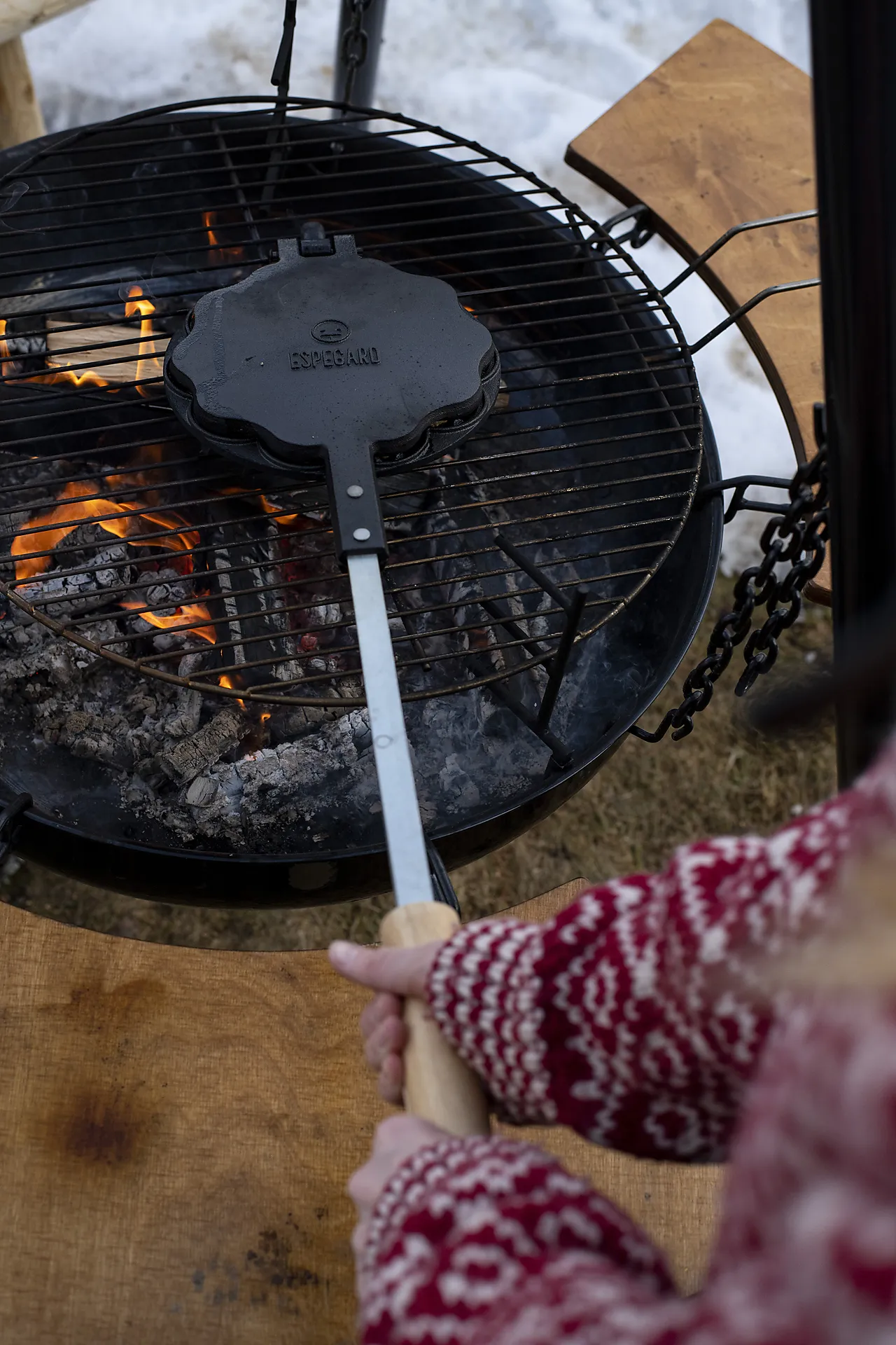 Vaffeljern til bålpanne null - null - 3 - Miniatyr