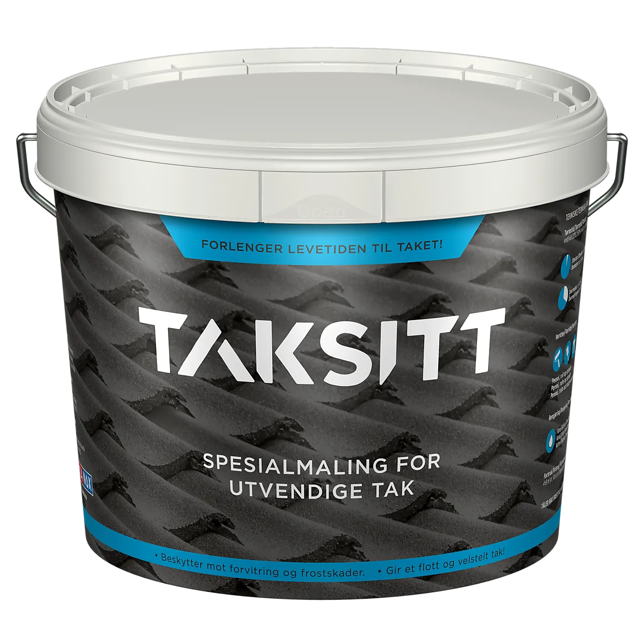 TakSitt spesialmaling for utvendige tak SORT 3 liter TakSitt spesialmaling for utvendige tak SORT 3 liter