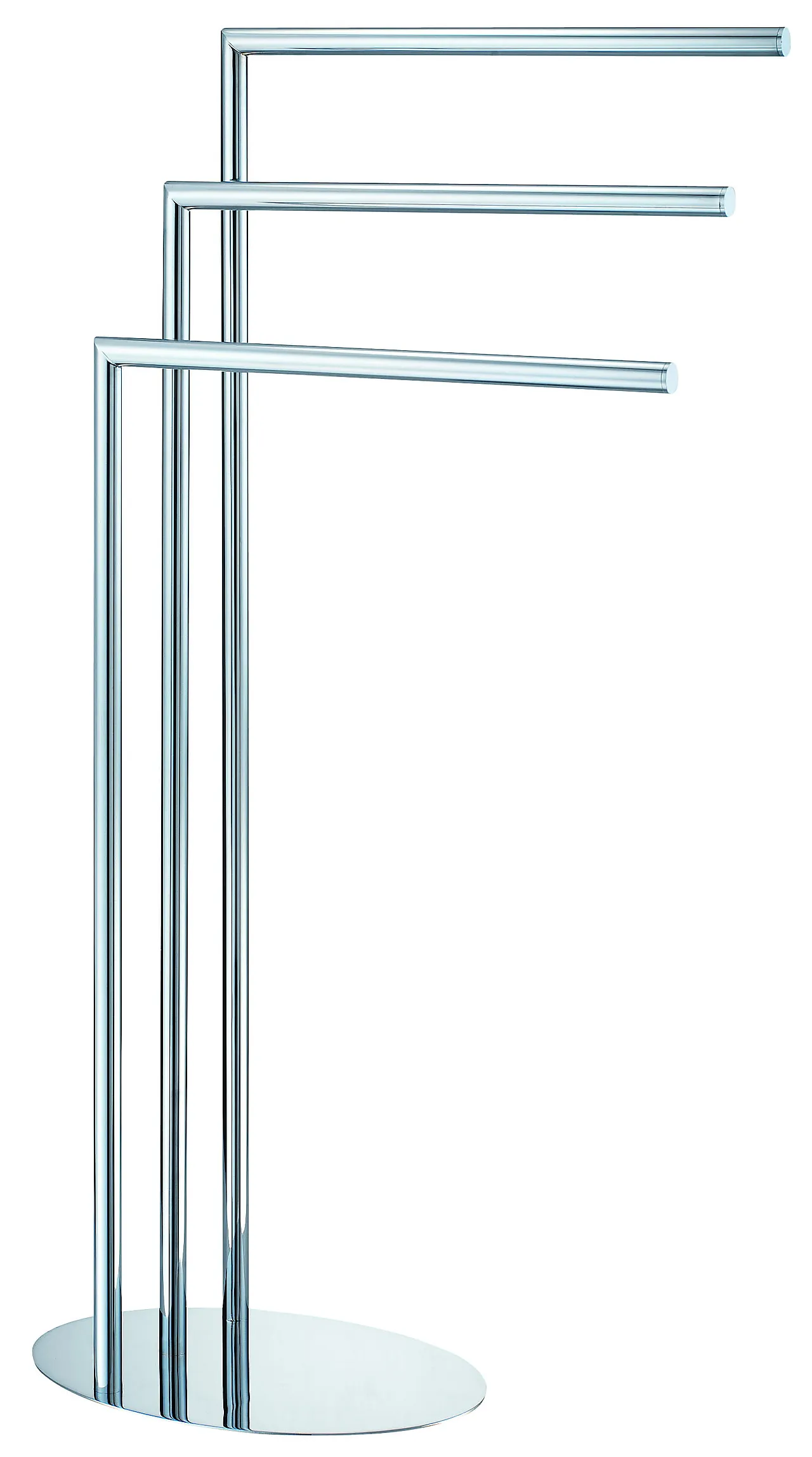 Håndklestativ 3 stenger oval fot krom Håndklestativ 3 stenger oval fot krom