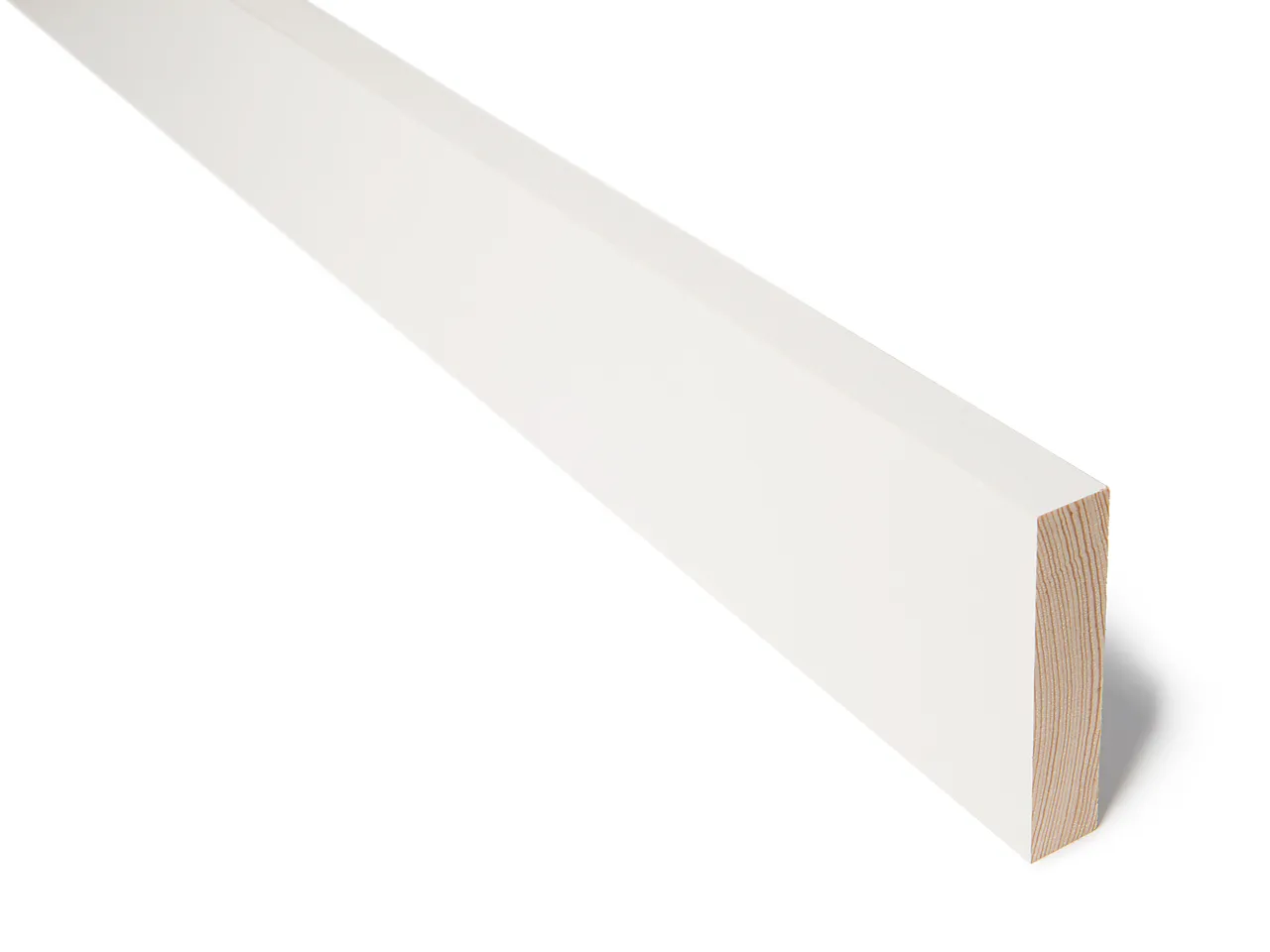 Glattkantlist furu hvit bomull S0502-Y 21x95 mm