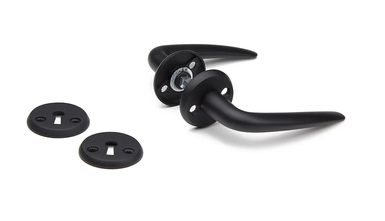 Dørhåndtak Porto innvendig sort aluminium