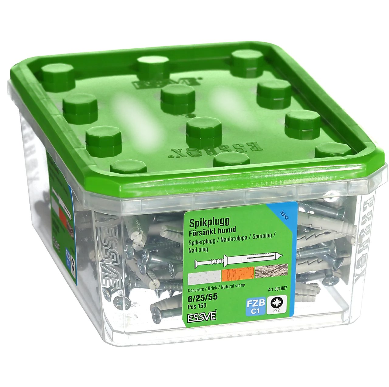 Spikerplugg 6x55 fzb a-150senket krage pz2 null - null - 2 - Miniatyr