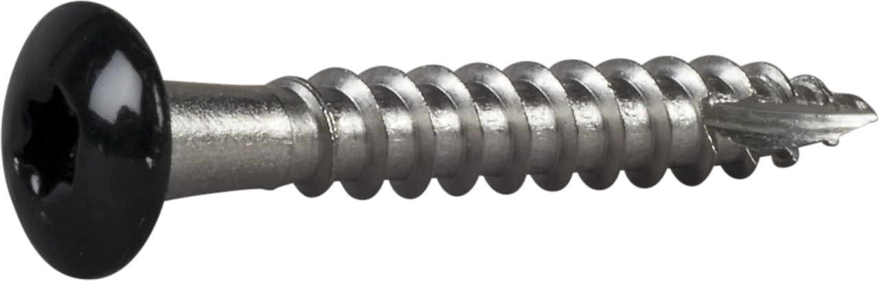 Takrenneskrue ph sort 4,8x35 a2 -20 panhode ral 9011 rustritt stål Takrenneskrue ph sort 4,8x35 a2 -20 panhode ral 9011 rustritt stål