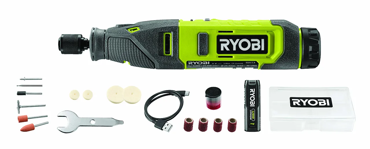 Multiverktøy roterende 4 volt 2,0 Ah sett