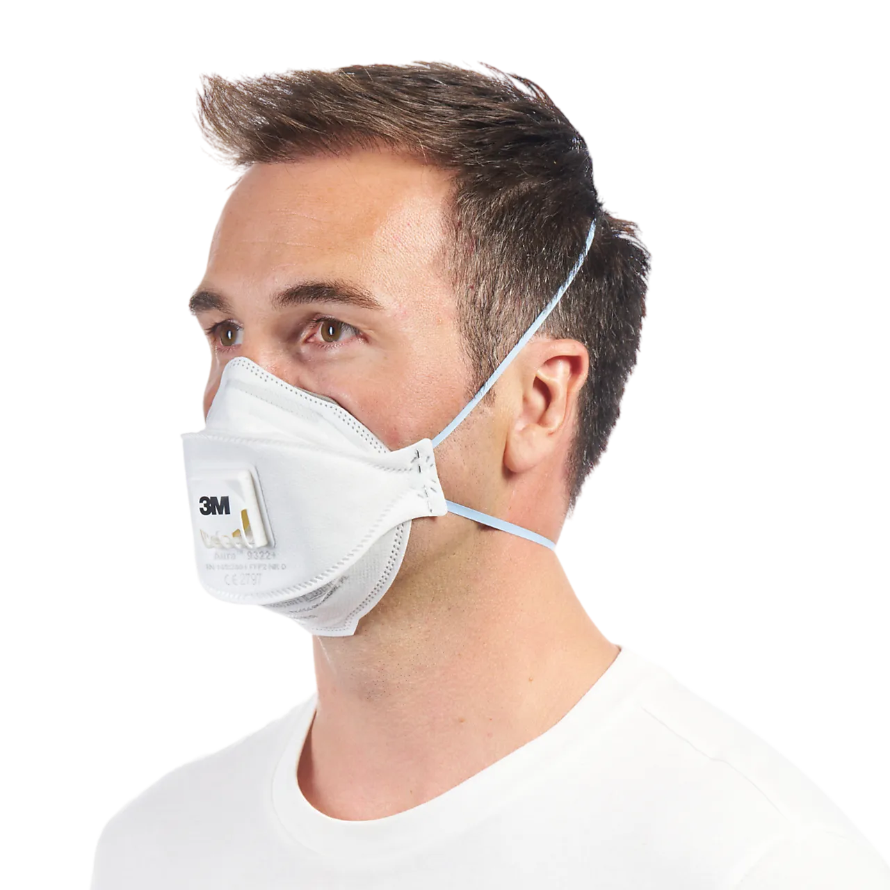 Støvmaske 9322PT finstøv FFP2 5 stk m/ventil null - null - 2 - Miniatyr