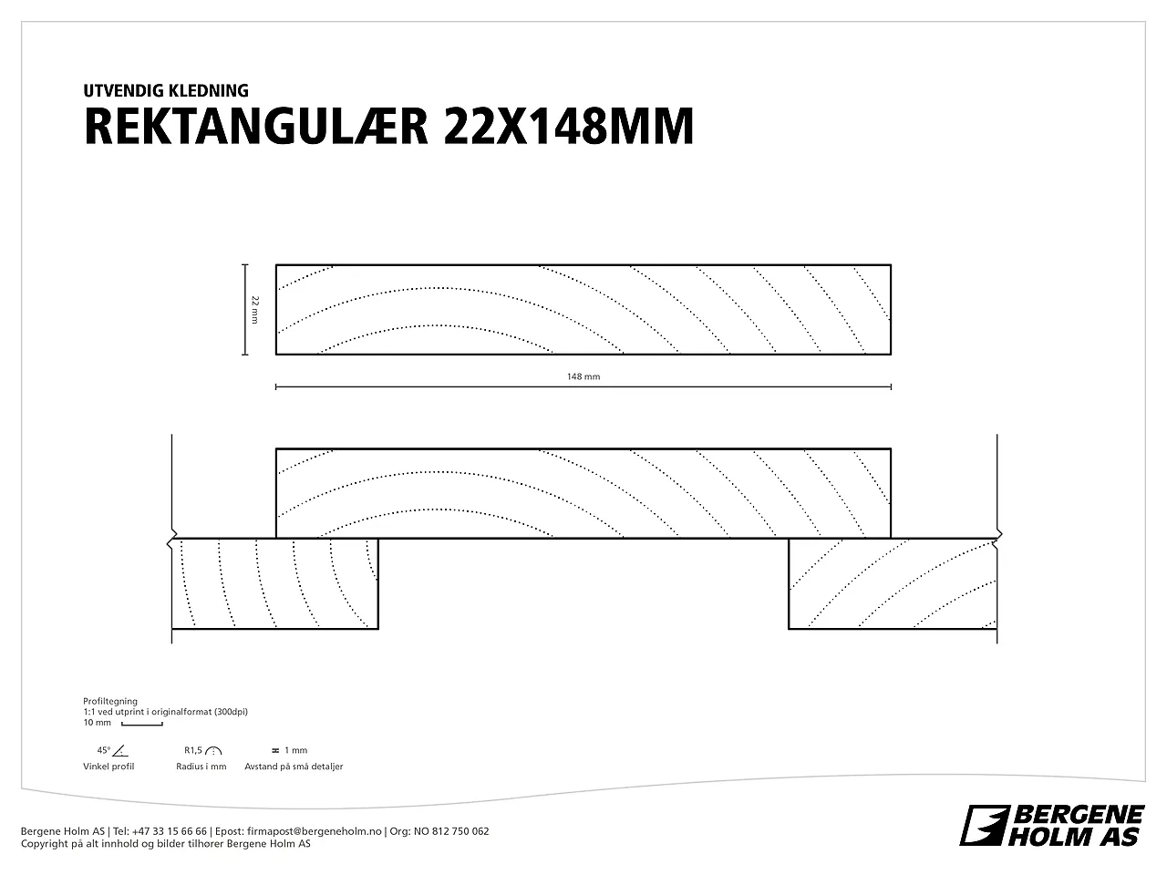 Gran 22x148   edelgrå varm kledning rektangulær behubehandlet