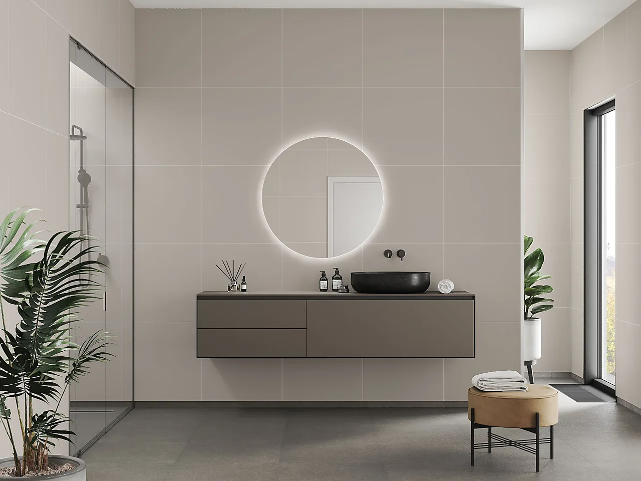 Badersomspanel 5200lm6060 warm grey 60x60cm 10x620x3020 null - null - 2 - Miniatyr