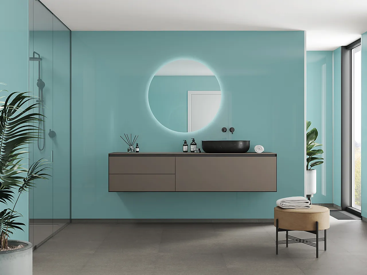 Fibo baderomsplate Aquamarine10x620x2400mm Fibo baderomsplate Aquamarine10x620x2400mm