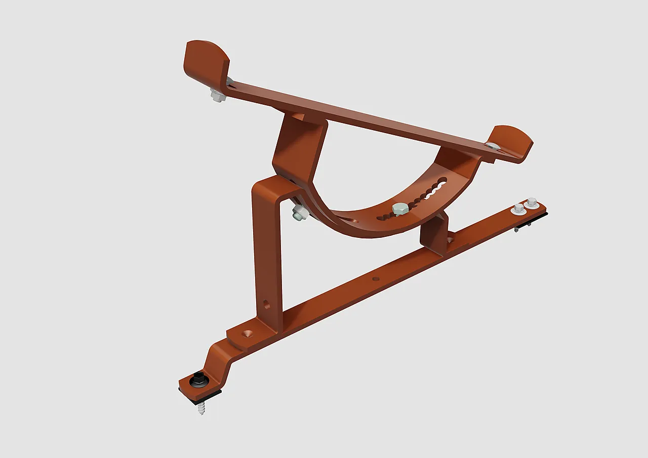 Konsoll plate tbk t-166 sort ral 9005