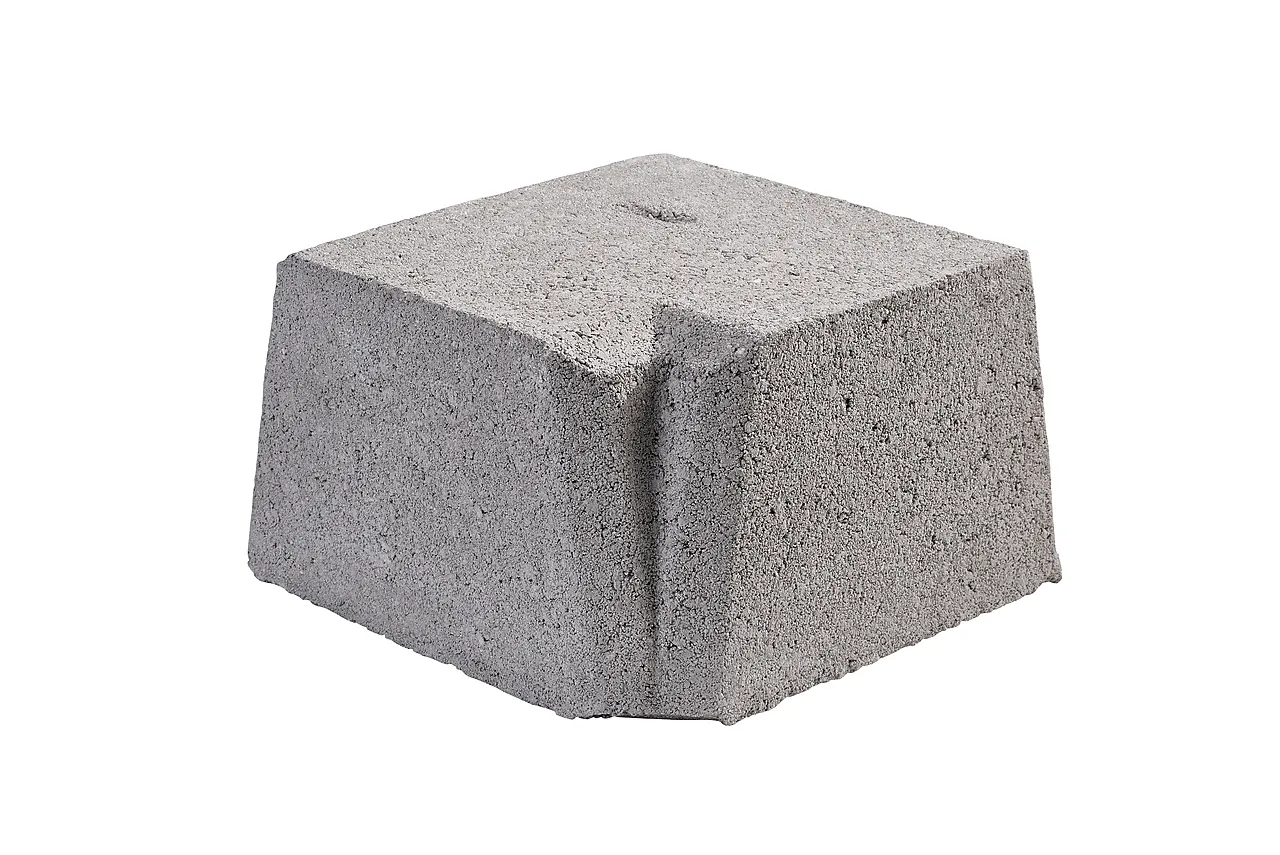 Støttemur mini grå hjørne 1 null - null - 2 - Miniatyr