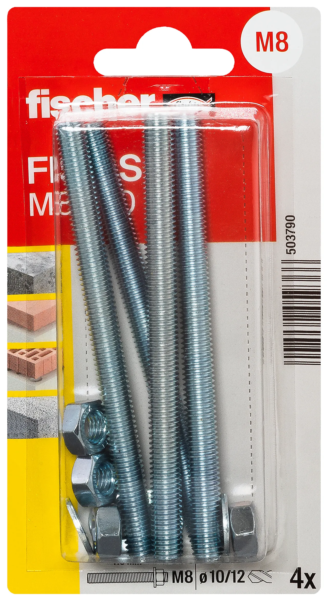 Ankerbolt fis gs m 8x110 mm bk eske a 4 stk null - null - 2 - Miniatyr