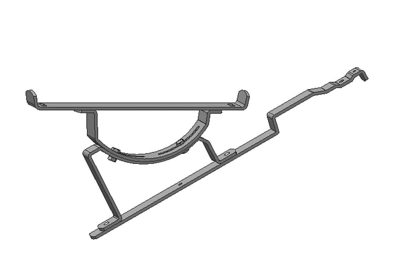 Konsoll plate tbk f-460 sort ral 9005