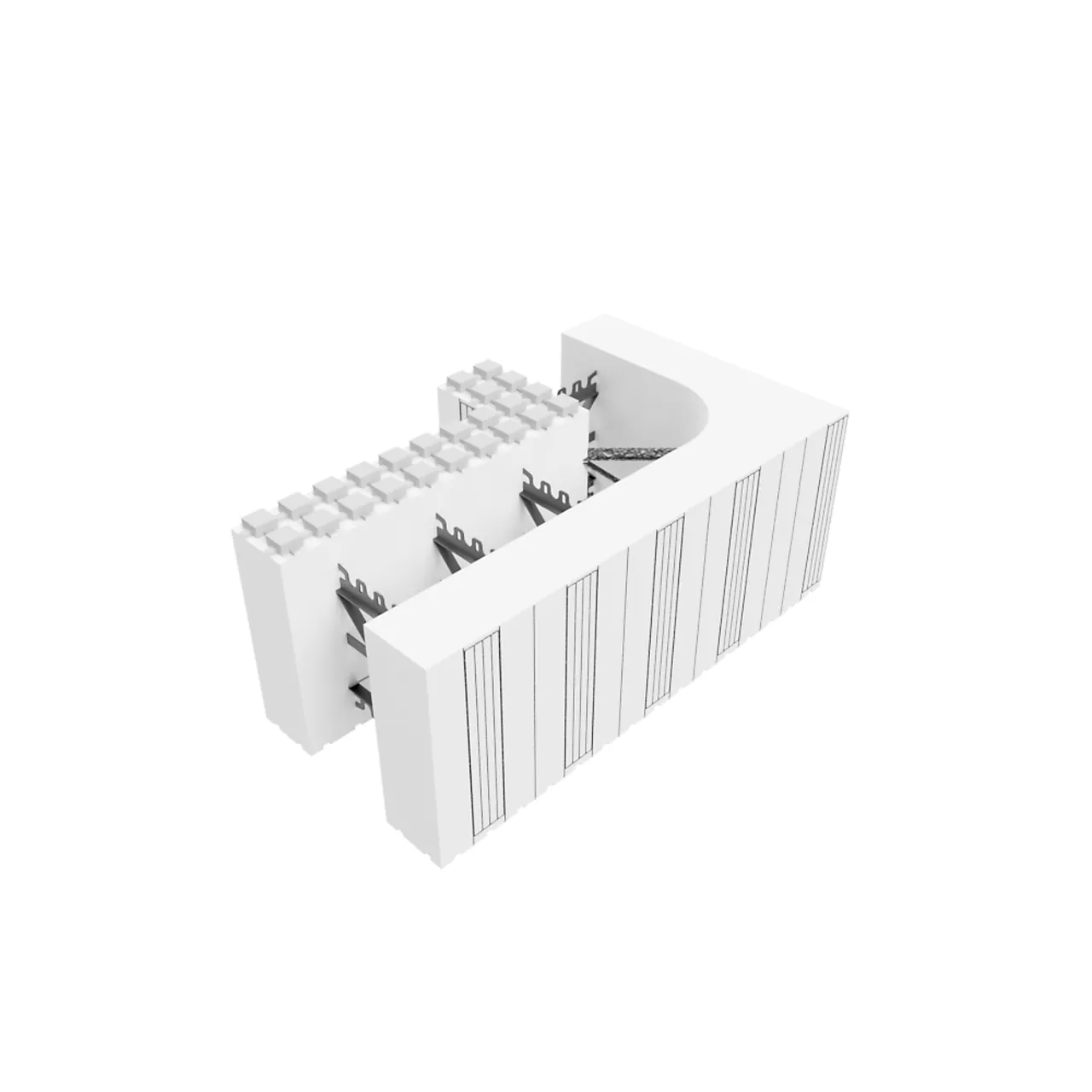 Helblokk radon innv hj venstre eps utv mål 300x450x750