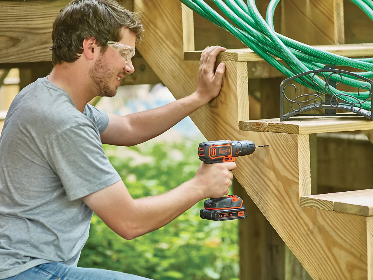 Drill BDCDC18-QW 18V inkl. 200ma lader + batteri null - null - 2 - Miniatyr