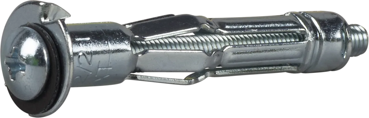 Plateanker sam 5 enkel fzb-100 med skrue blankforsinket stål