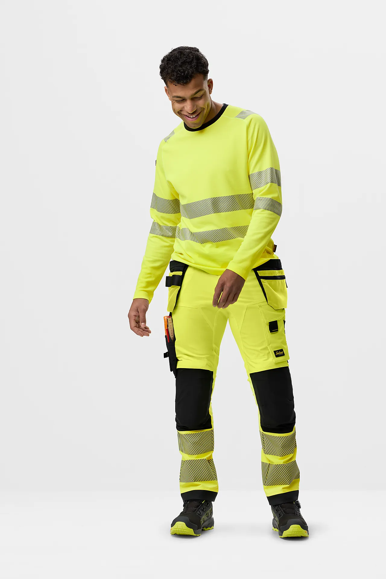 Snickers Workwear Arbeidsbukse 6232 Gul/Sort Kl2 56 null - null - 3 - Miniatyr