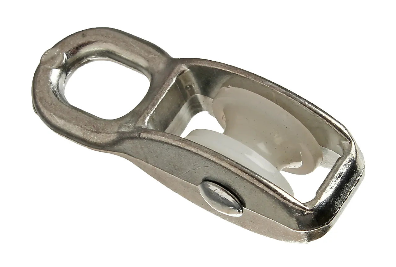 Trinse enkel 20 mm 1 stk blå Trinse enkel 20 mm 1 stk blå