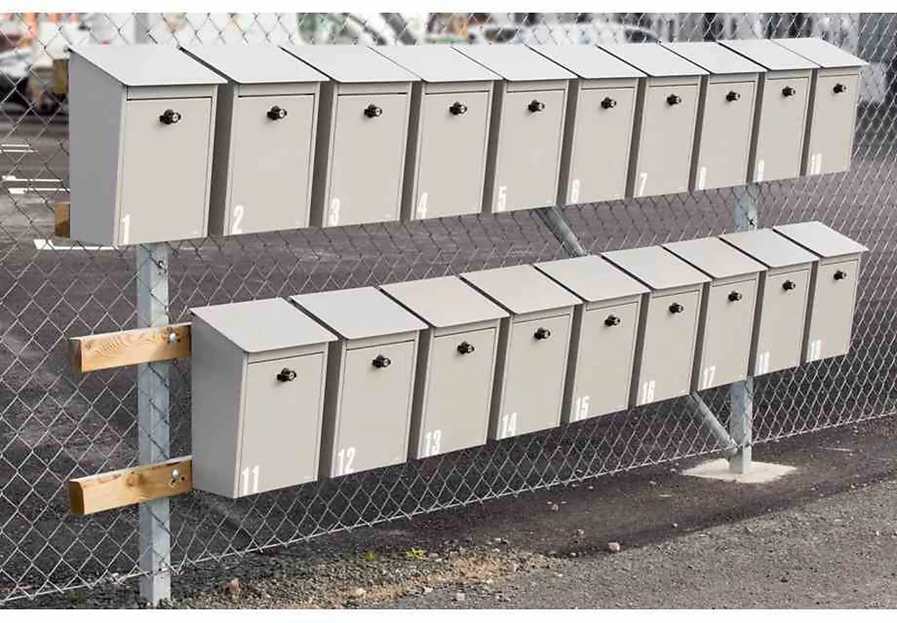 Postkasse classic låsbar grå null - null - 3 - Miniatyr