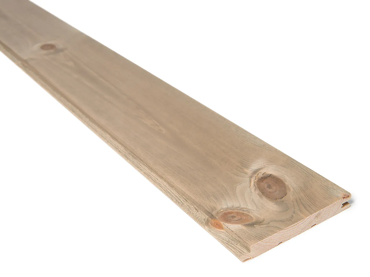 Innvendig glattpanel 14x120 mm natur furu m/ farge drivved null - null - 3 - Miniatyr