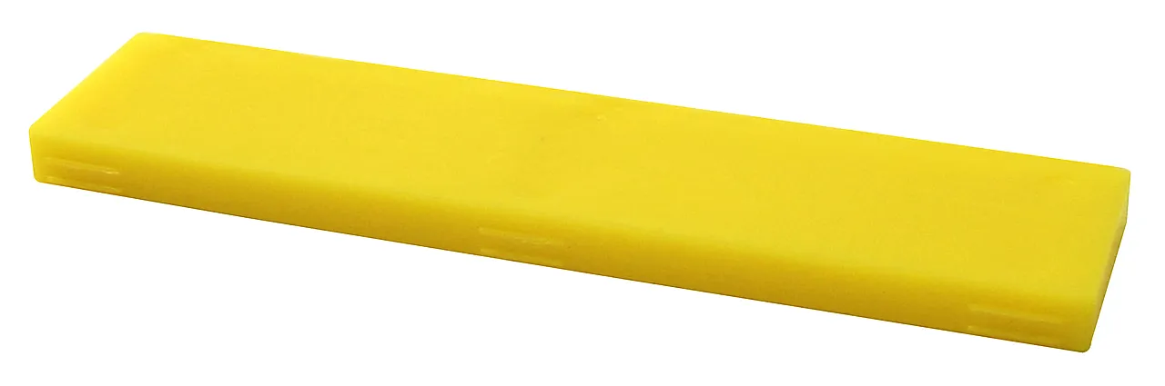 Styrekloss 100 mm gul mm kartong med 500 stk styreklosser 5X22X100 Styrekloss 100 mm gul mm kartong med 500 stk styreklosser 5X22X100