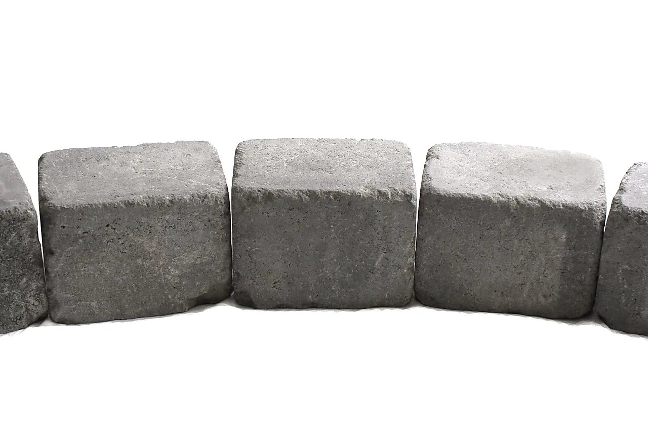 Kantstein Rådhus 1/2 mur brunmix null - null - 3 - Miniatyr