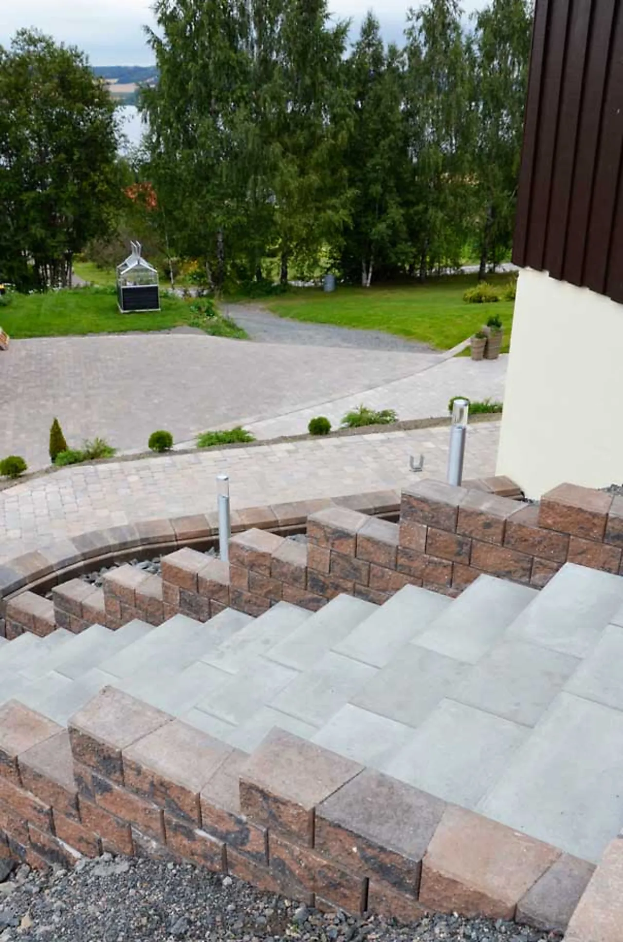 Trappeelement gråmix 40x37x15 cm null - null - 3 - Miniatyr