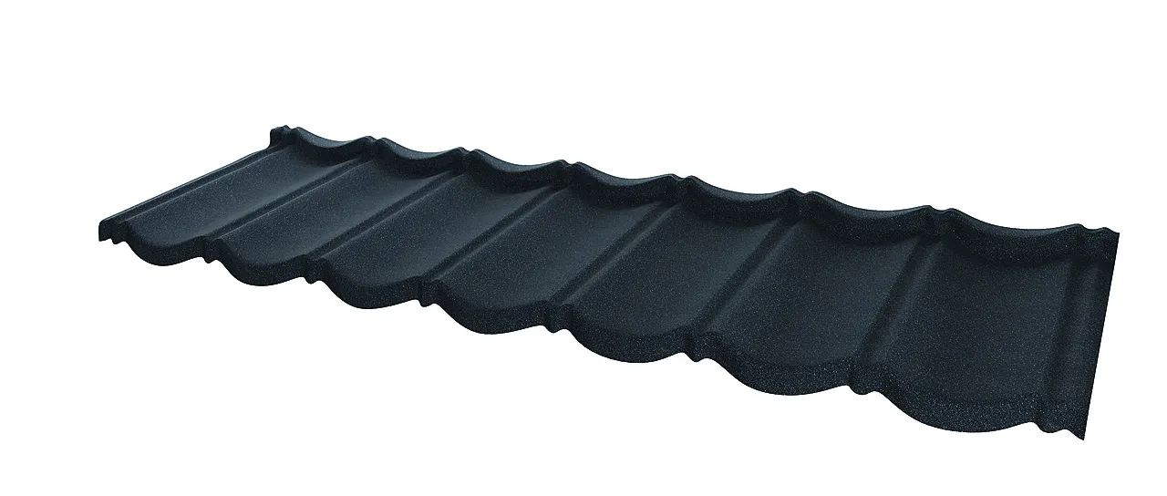 Takpanne kullsort classic decra -ny decra netto mål: 126x36,8 cm