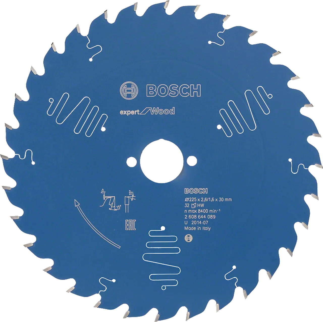 Sirkelsagbl 225x30x2.6mm 32 t exp wood