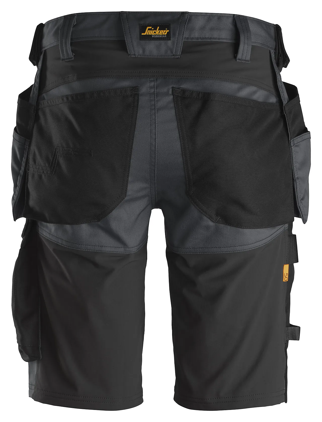 Shorts 6141 mgrå/sort 48 snickers workwear null - null - 2 - Miniatyr