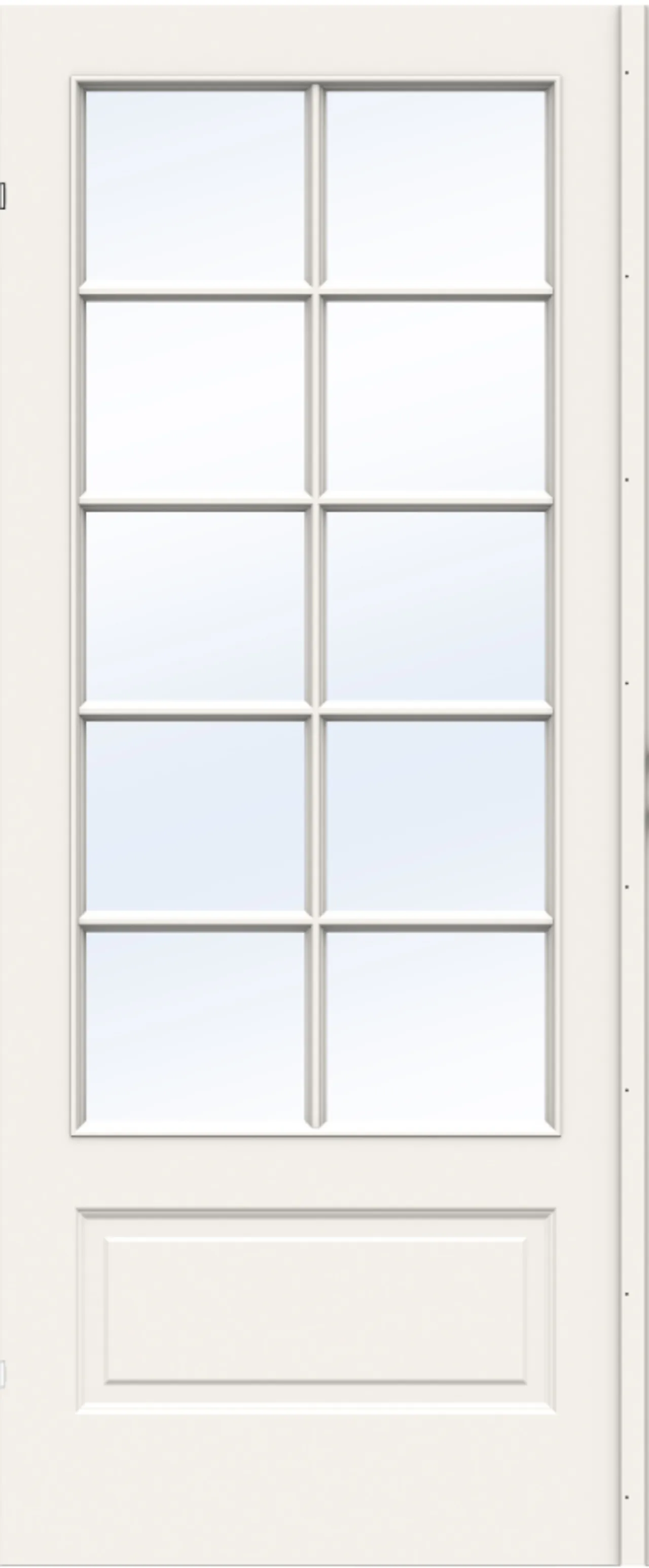 Dørbl sk compact sp10 8x21 hvit skåtedørblad 4mm herdet glass null - null - 3 - Miniatyr