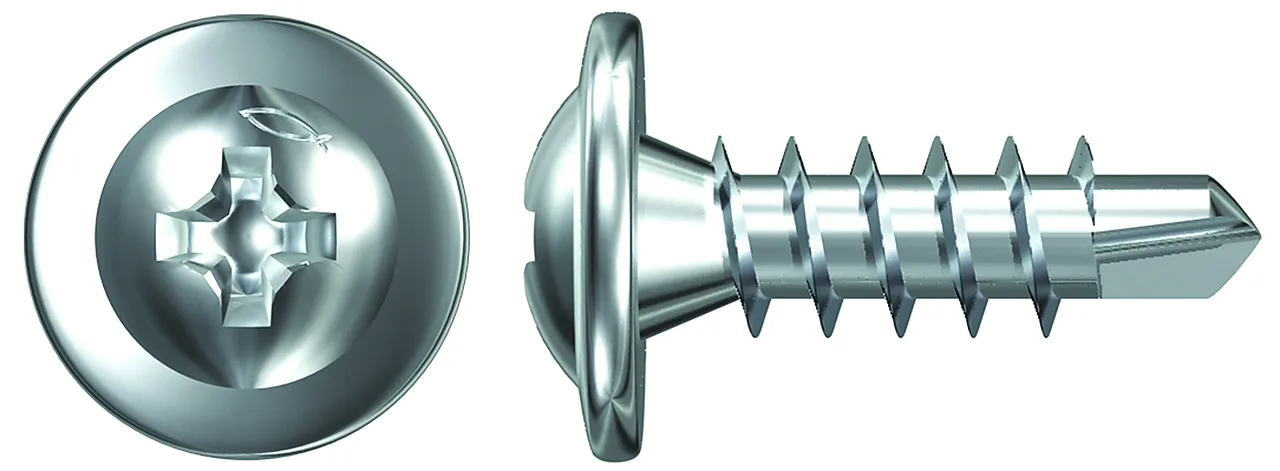 Montasjeskrue selvborende 4,2x13 mm a 1000 stk fps-fpb elforzinket ph2