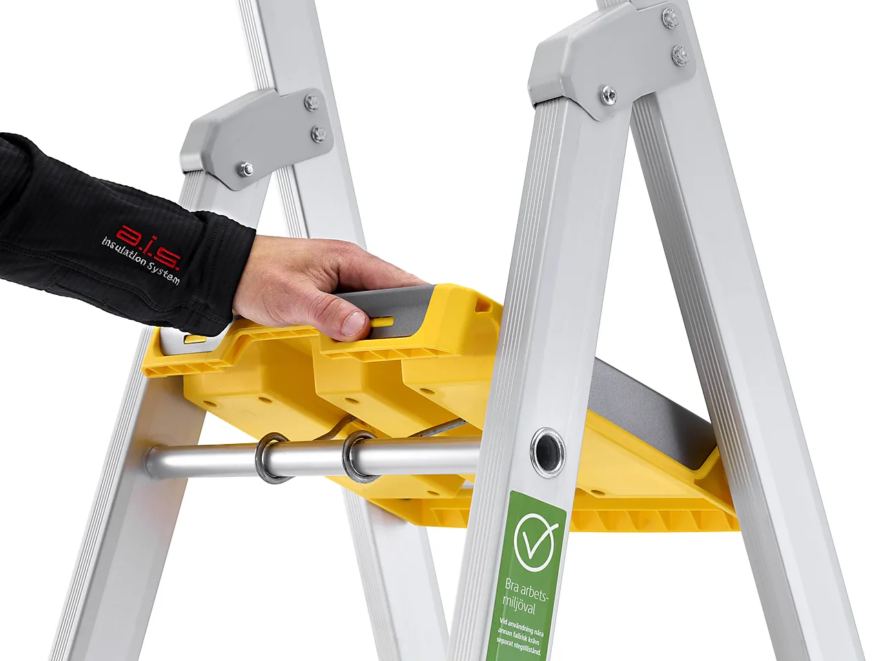 Trapp proff 55PN eloksert aluminium 4-trinn 0,95 meter null - null - 2 - Miniatyr