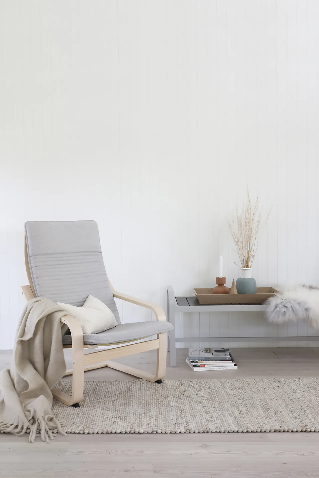 Veggplate i trefiber 8-bord hvit 11x620x2390 mm null - null - 2 - Miniatyr