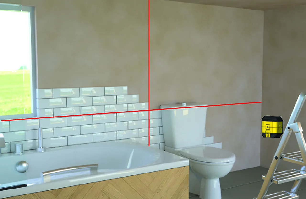 Krysslinjelaser Cubix STHT77498-1 rød null - null - 2 - Miniatyr