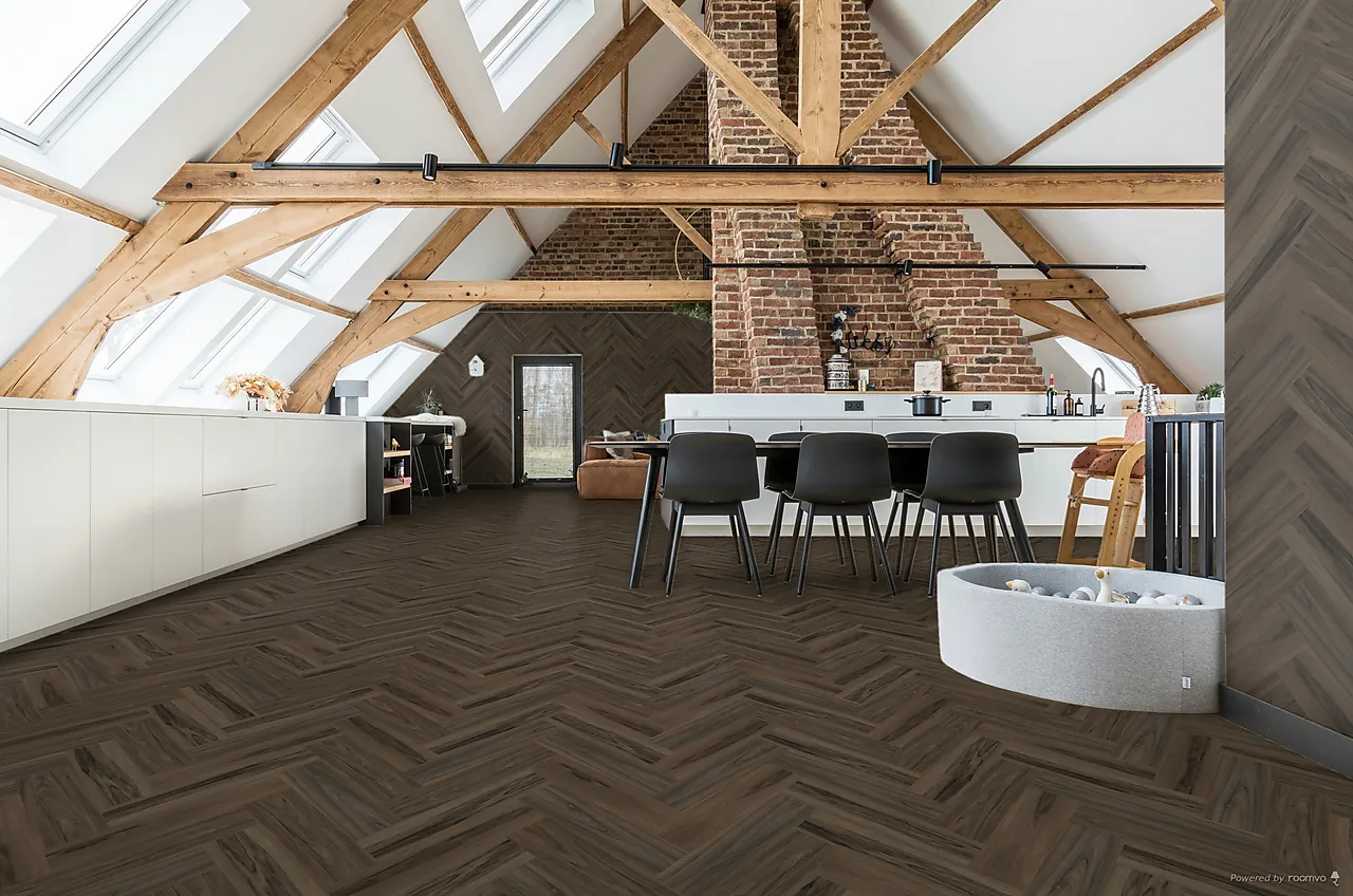 Vinylgulv Coretec Naturals Juglans fiskeben Vinylgulv Coretec Naturals Juglans fiskeben