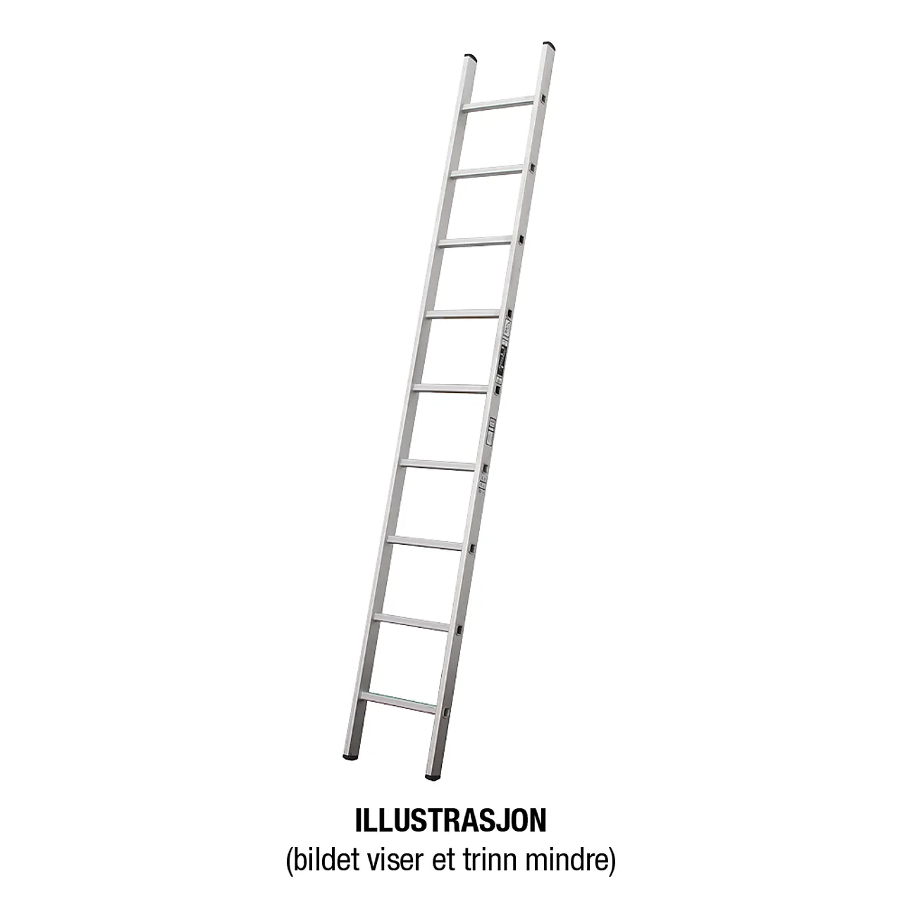 Stige enkel 2,8m eloksert p50-6