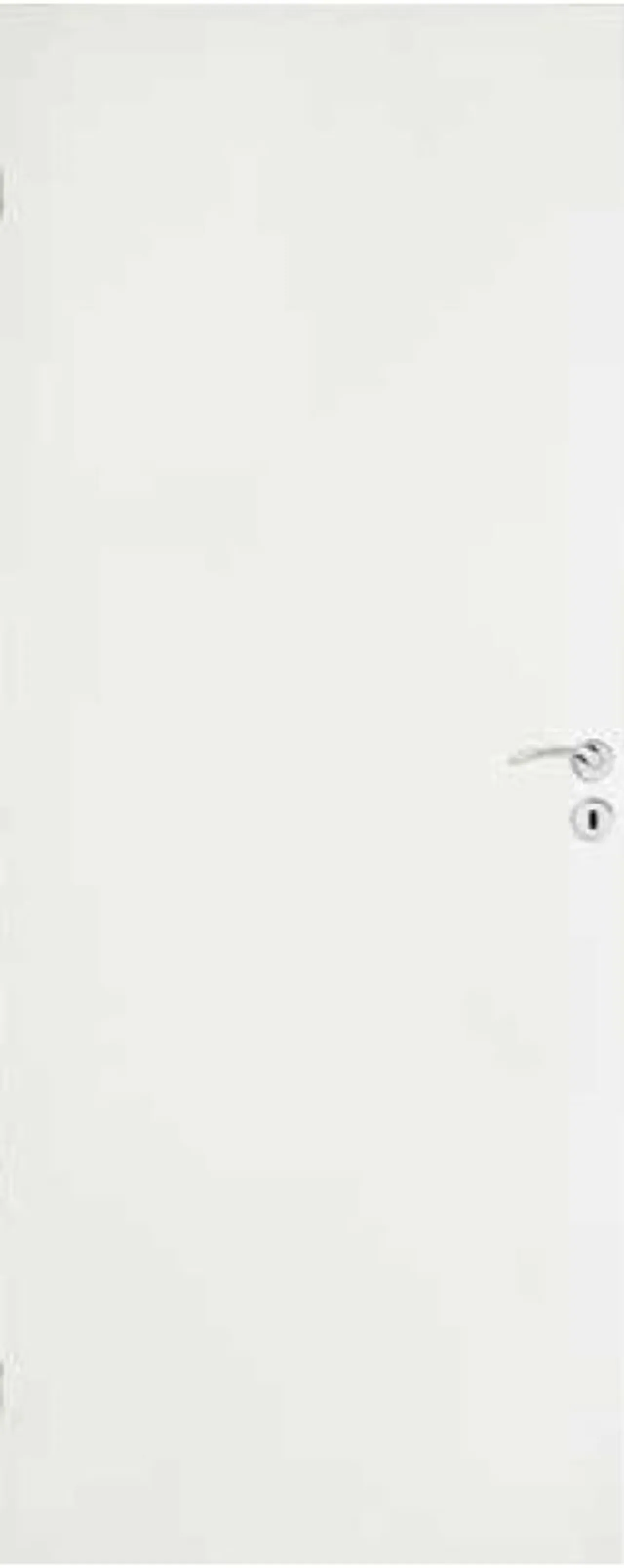 Dør sd bris slett hvit 8x21 skyvedørsblad u/karm