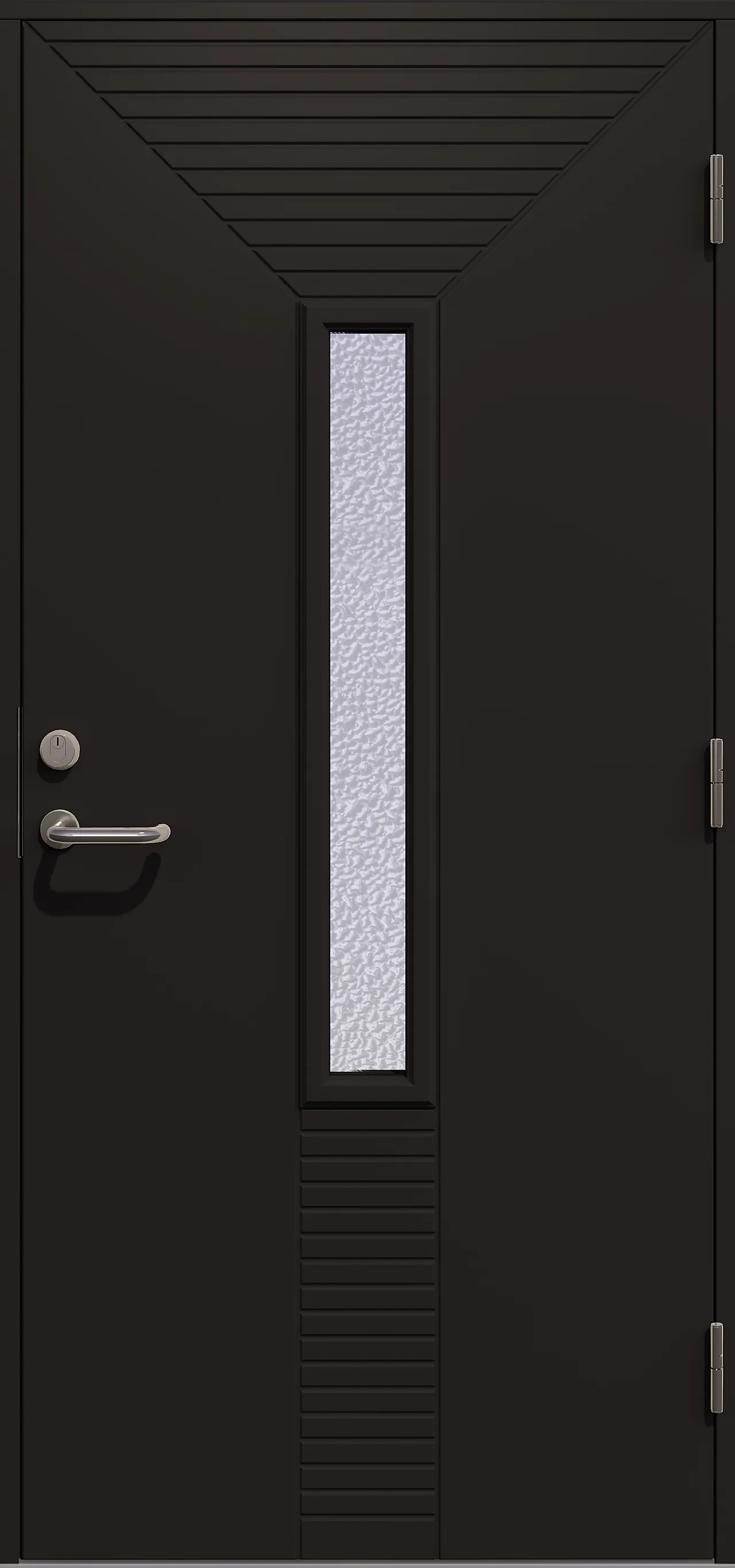 Dør yd eugenia gl 10x21h ncs m malt karm gl=glass gilje