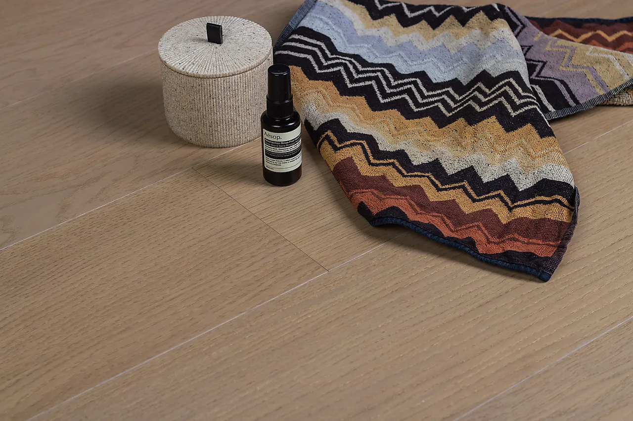 Finert tregulv eik Birk varmgrå null - null - 3 - Miniatyr