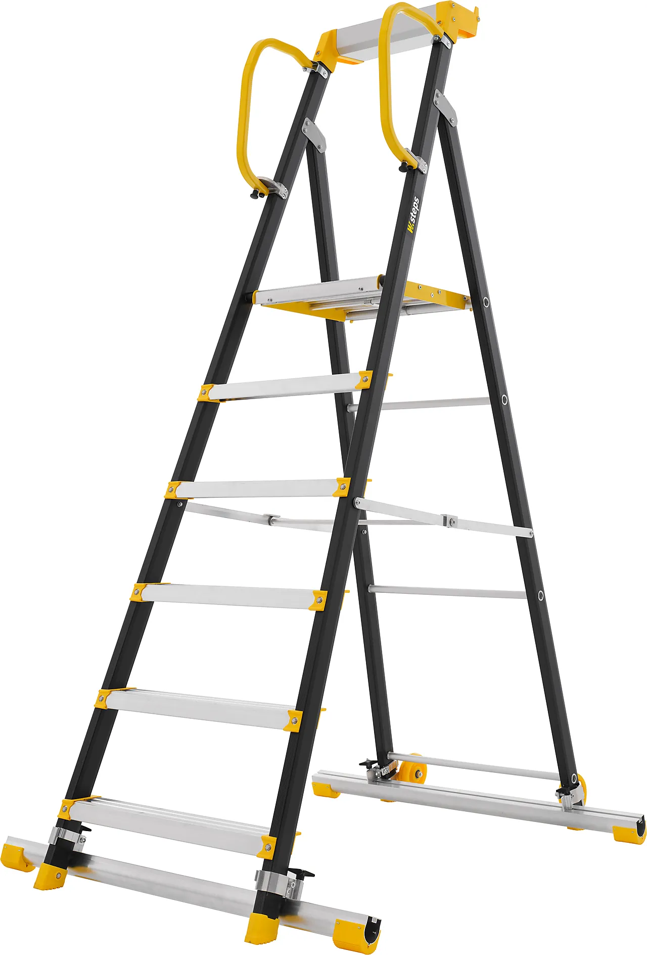 W.steps profftrapp 200P-6 meter med stigeføtter null - null - 3 - Miniatyr