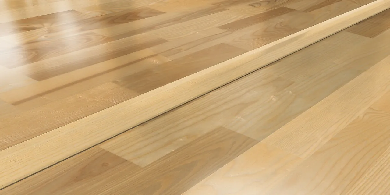 Kahrs 15mm Massiv T-list Ask lakk 58 x 21mm, 240 cm