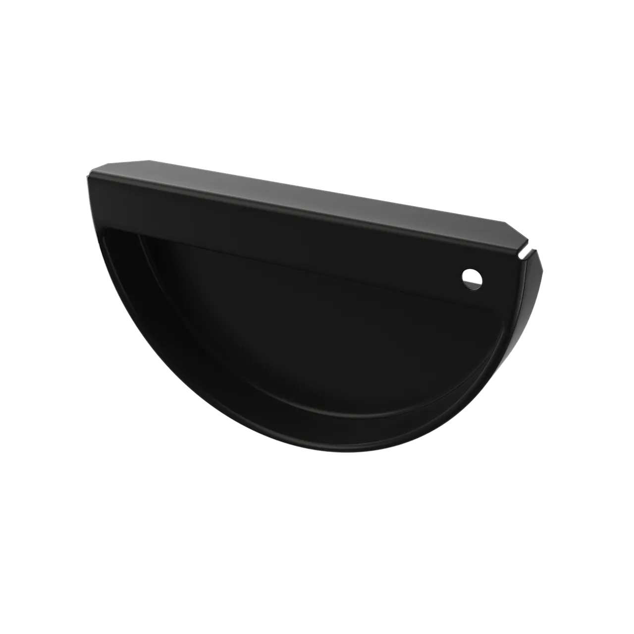 Endebunn til takrenne 150 mm sort Endebunn til takrenne 150 mm sort