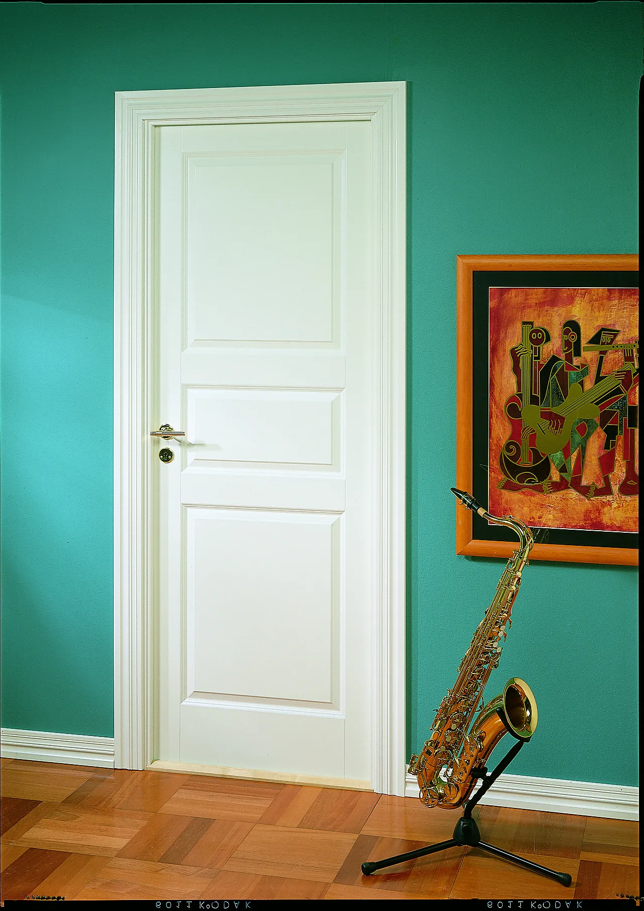 Dørbl style 03 9x20 hvit formpresset dør 3 speil null - null - 2 - Miniatyr