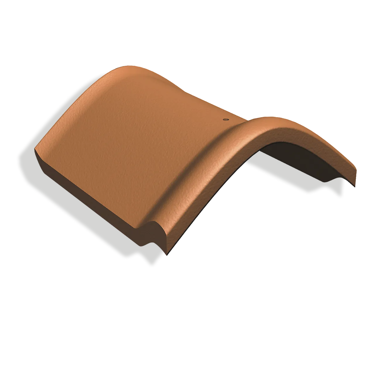 Mønestein bred med fals i betong Benderit teglrød Mønestein bred med fals i betong Benderit teglrød