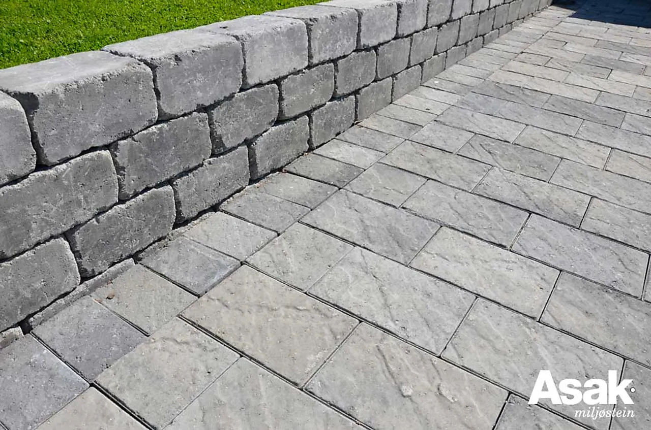 Mur herregård grå mix 1/2 20x13,5x13,5 cm null - null - 3 - Miniatyr