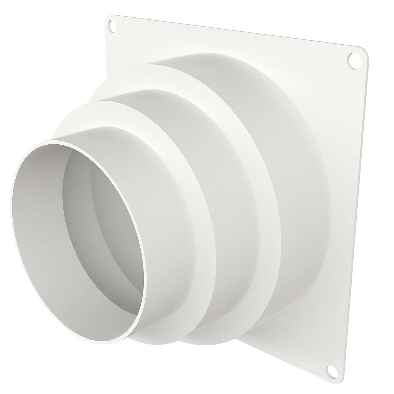 Overgangsstykke plast hvit 4-5-6