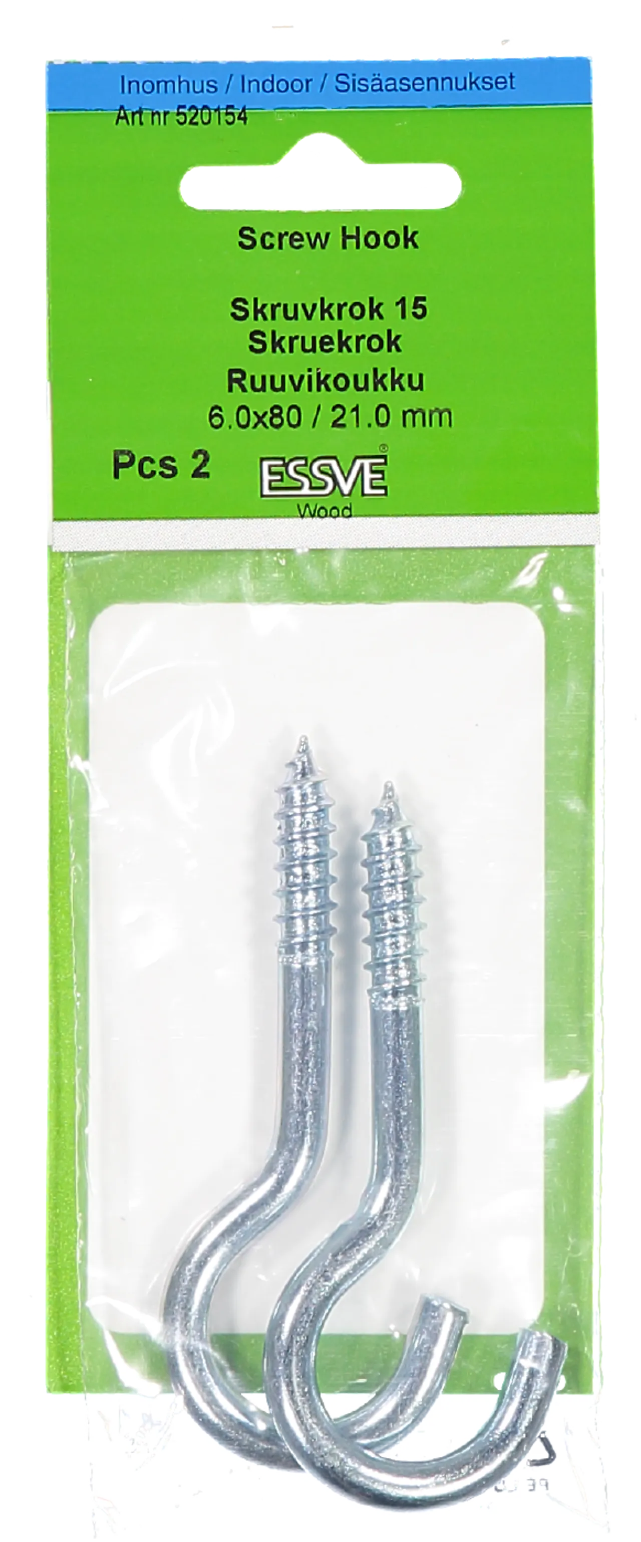 Skruekrok 15 80mm fzb a-2essve