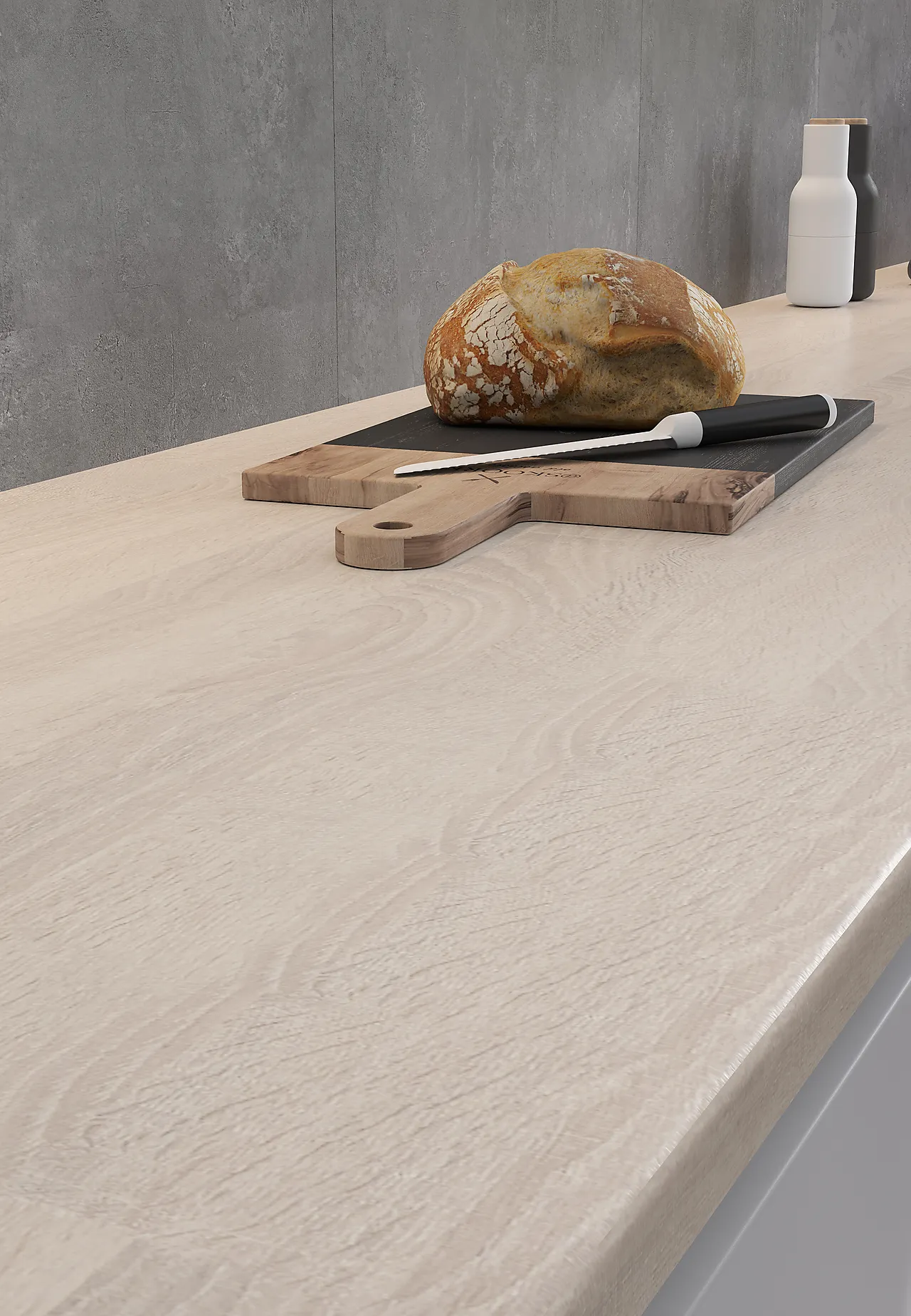 Benkeplate laminat C 3156 sawcut eik 29x3020x610 mm null - null - 3 - Miniatyr